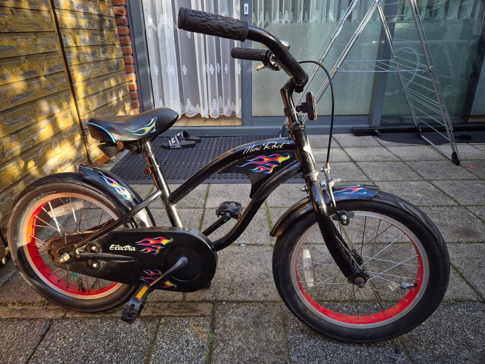 Electra Mini Rod Kids' 16 inch jongensfiets zwart, Ophalen, Gebruikt, Velgrem, 16 inch