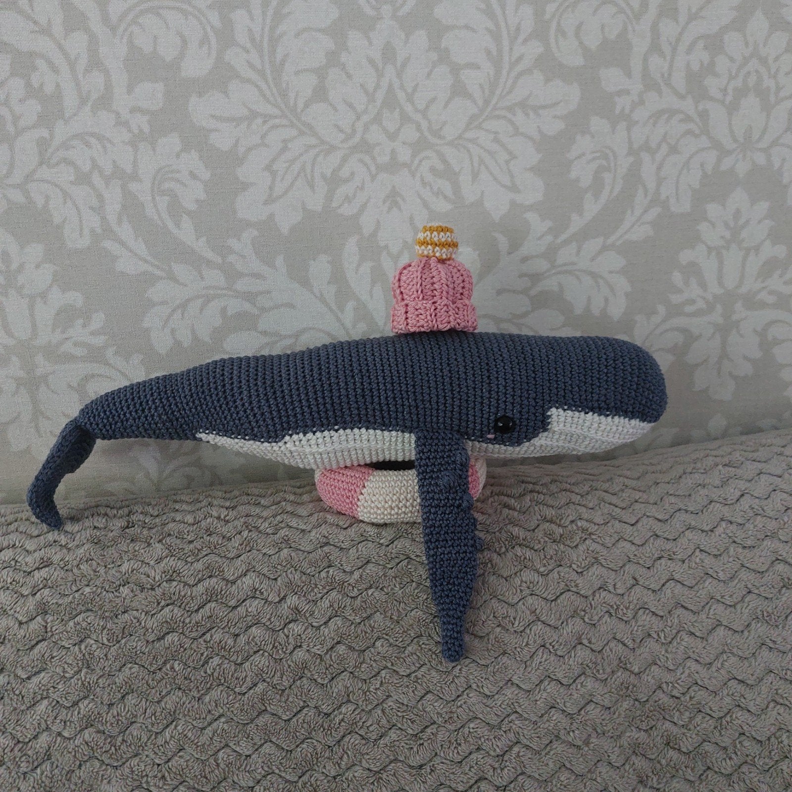 Handgemaakt gehaakt knuffel walvis / orka, Ophalen of Verzenden, Nieuw, Overige typen