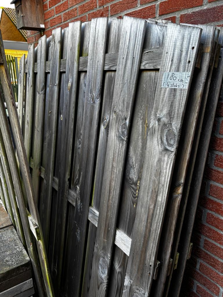 5 stuks tuinschermen schutting € 25,00, Tuin en Terras, Ophalen, Minder dan 3 meter, Hout, 1 tot 2 meter