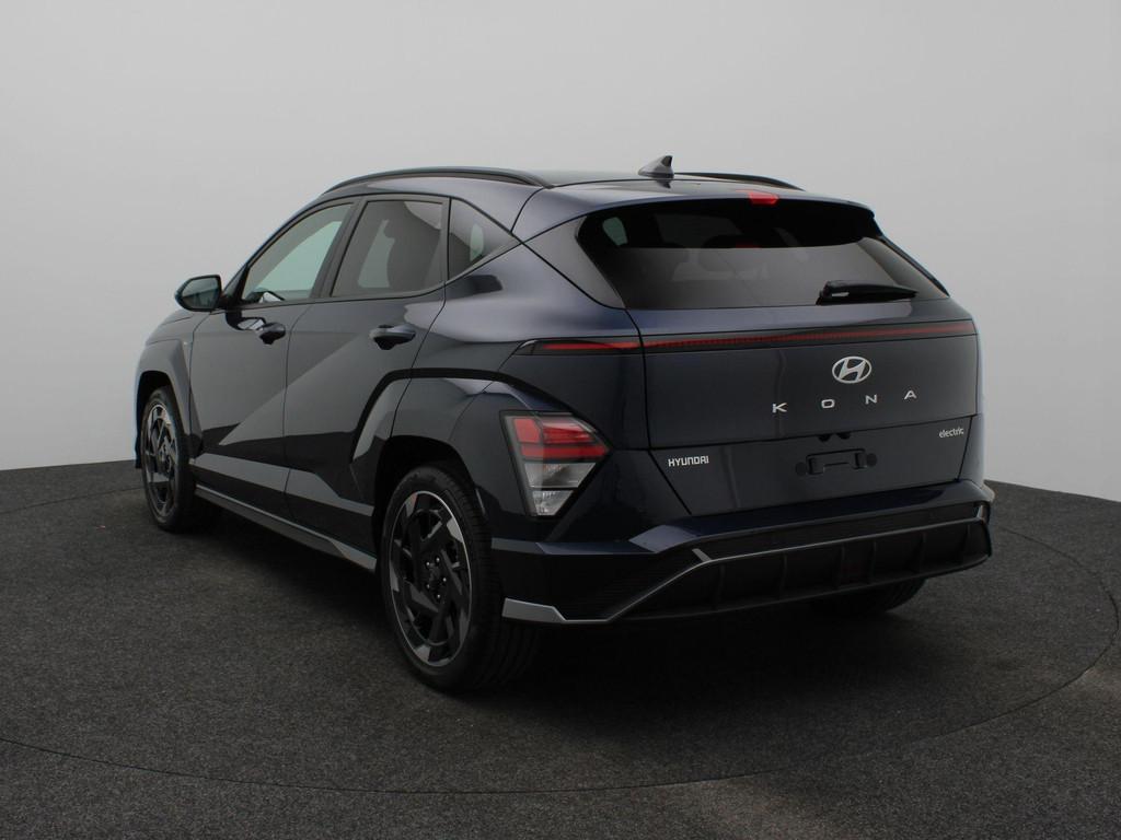 Hyundai Kona Electric N Line Business 64.8 kWh | Warmtepomp, Auto's, Hyundai, Stof, Met garantie (alle), Blauw, Nieuw