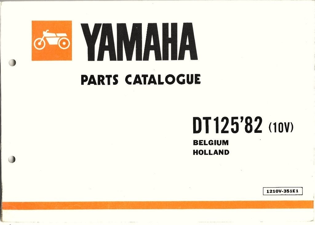 Yamaha DT125 Parts List Holland Belgium (010v), Motoren, Verzenden, Yamaha