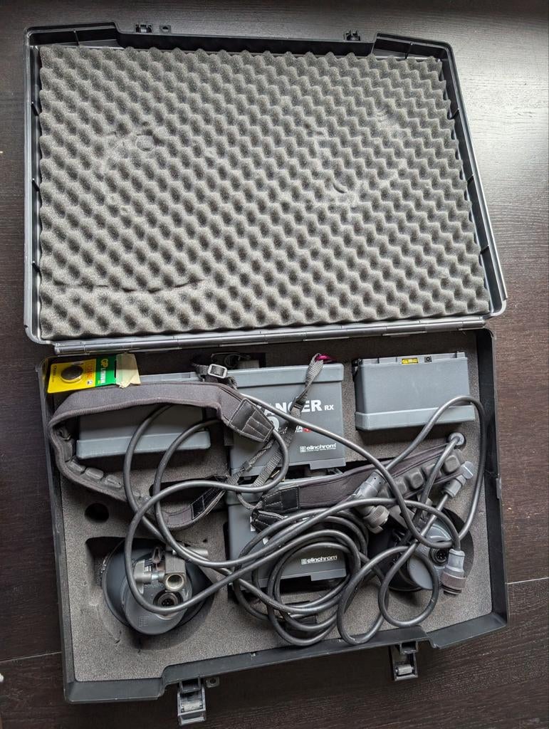 Elinchrom Ranger Quadra flitsset compleet | locatie + studio, Ophalen, Gebruikt, Complete fotostudio