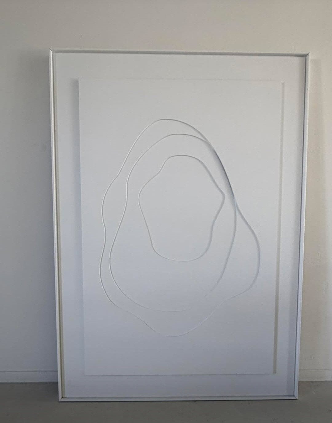 In House Wanddecoratie Wit - 140x100 cm - Japandi Stijl, Huis en Inrichting, Ophalen, Nieuw, Wandbord of Wandpaneel, Minimalistisch
