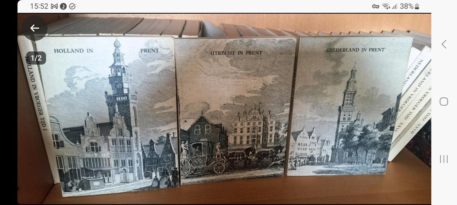 Holland, Utrecht, Gelderland in prent - 3 boeken, Ophalen of Verzenden, 20e eeuw of later, Gelezen, Onbekend