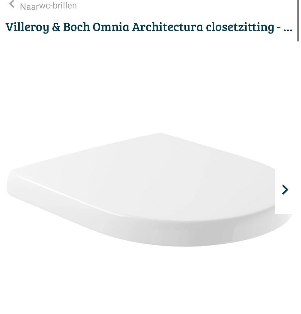 Toiletbril villeroy & bosch 2 stuks, Ophalen of Verzenden, Nieuw, Toilet