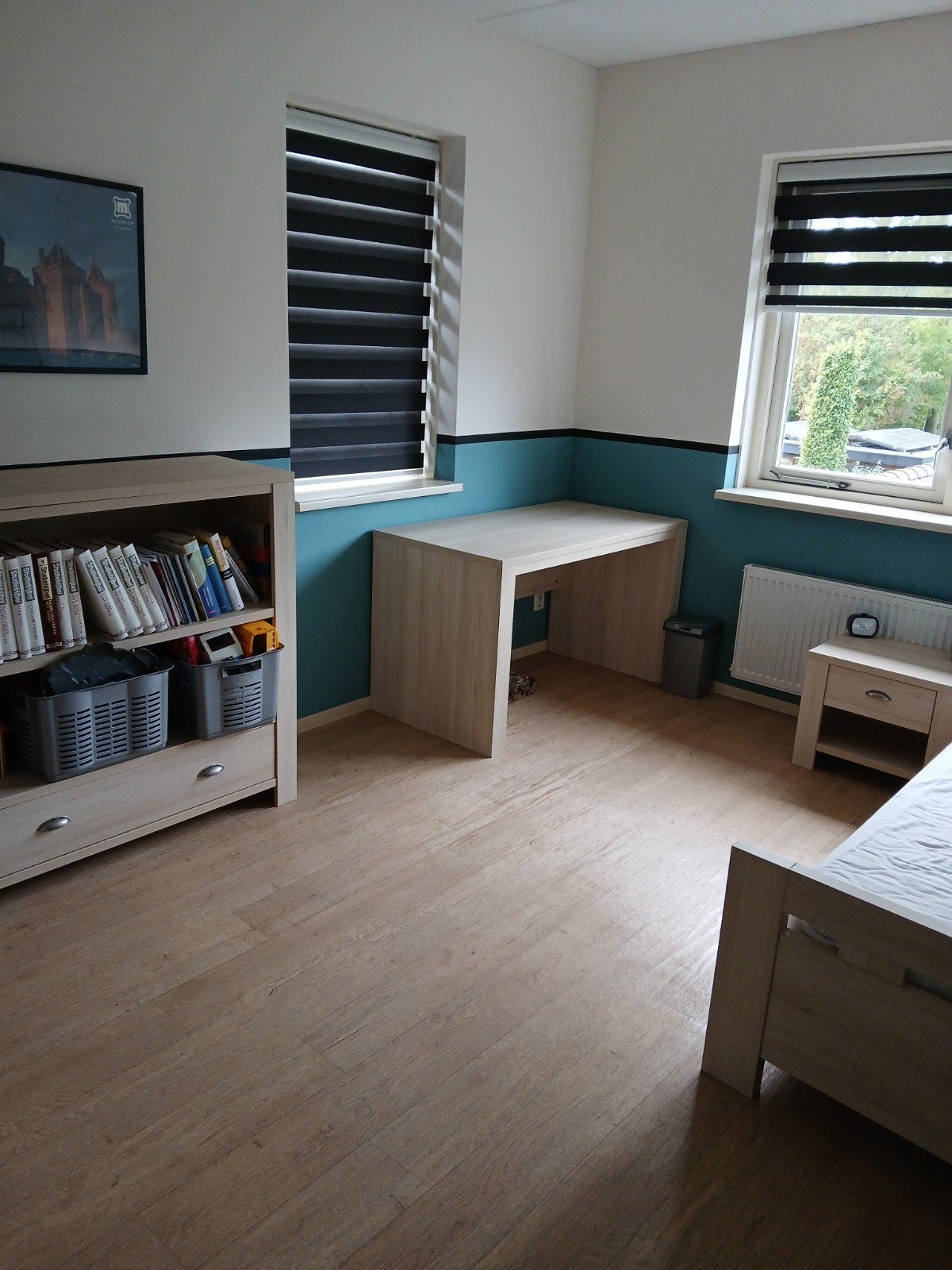 Complete slaapkamer meubels, kledingkast, bed, kast, Huis en Inrichting, Ophalen, Gebruikt, Eenpersoons