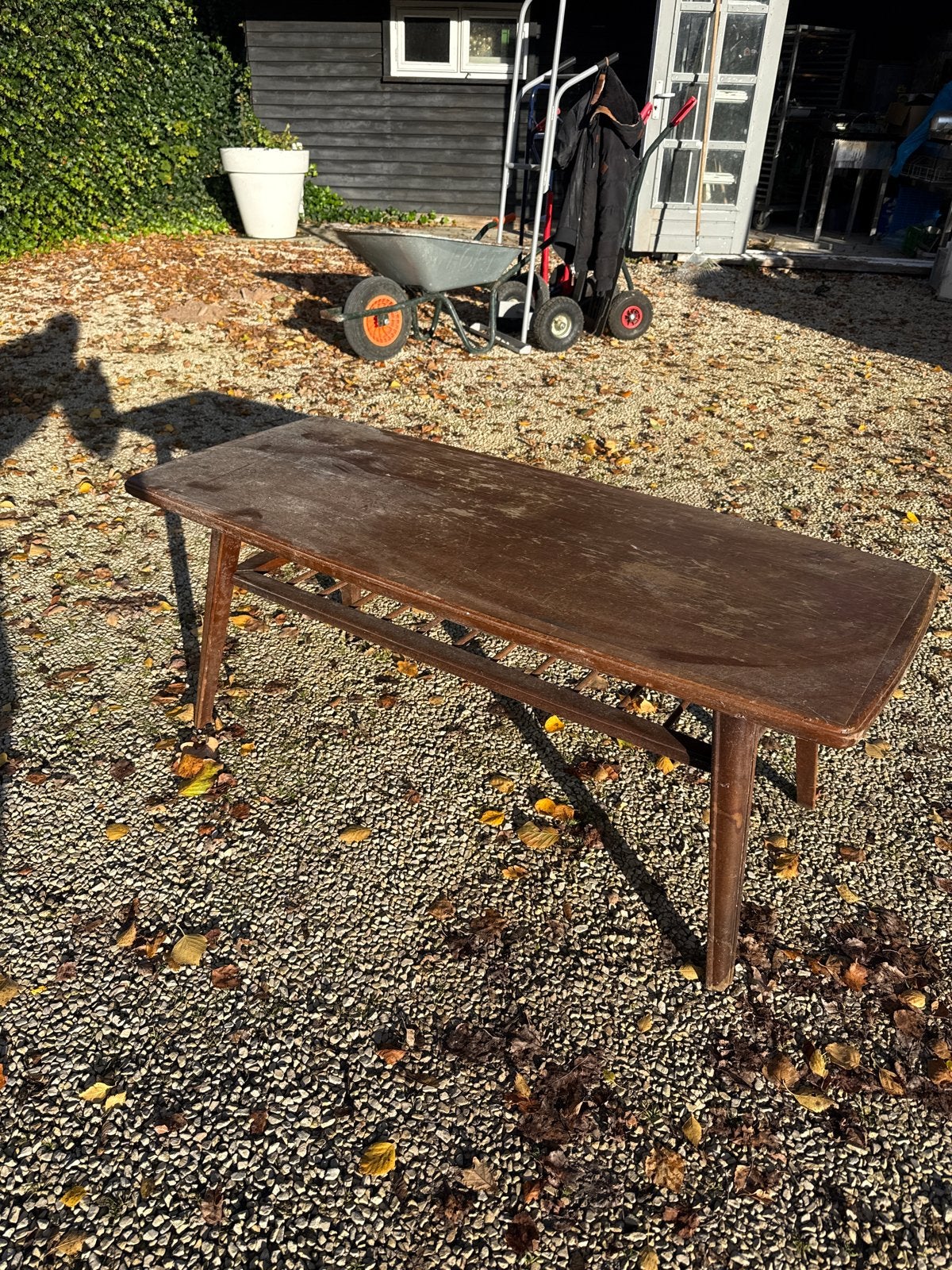 Retro salontafel - opknapper, Ophalen, Gebruikt, Rechthoekig, Overige houtsoorten