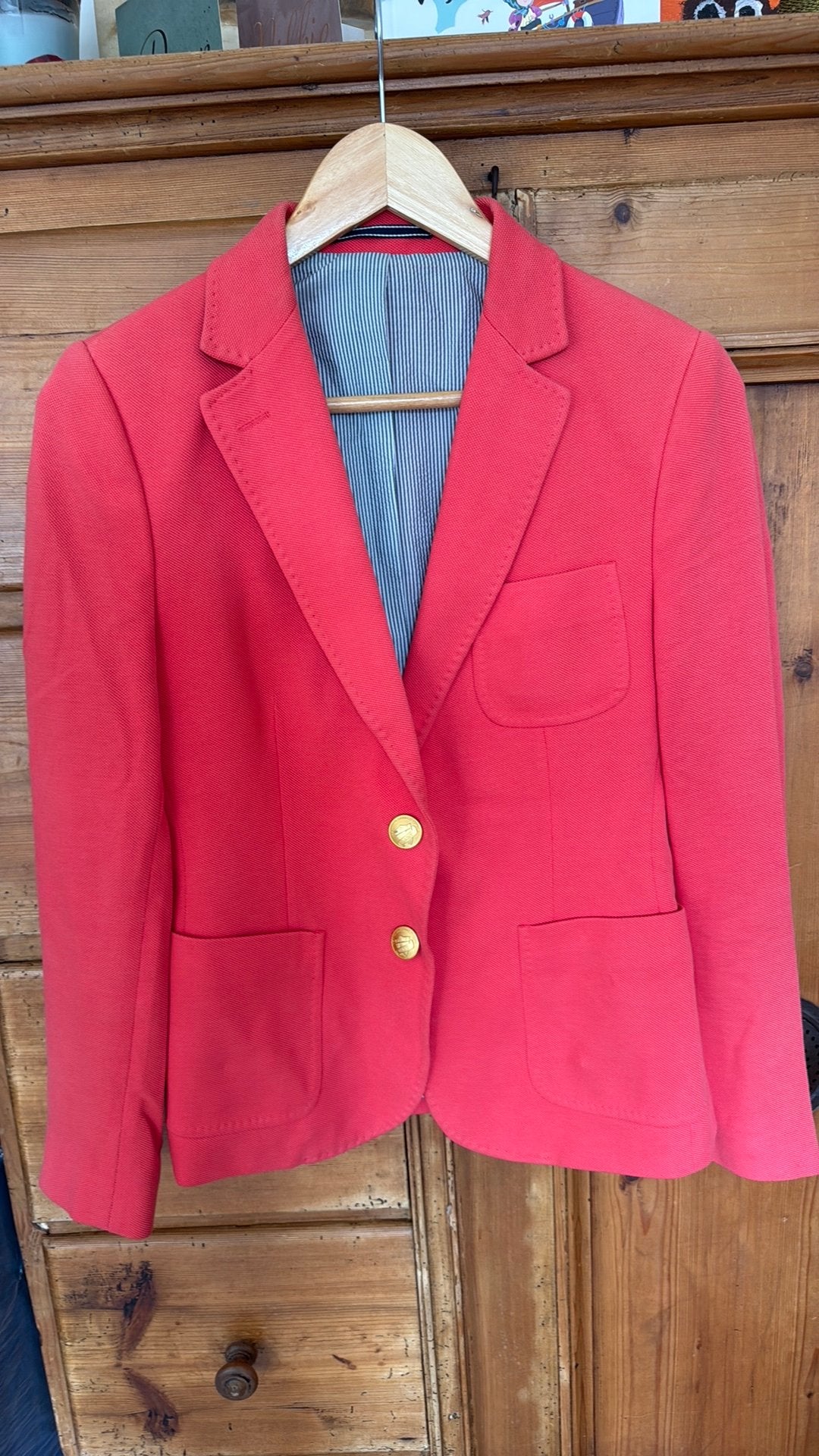 Prachtig GANT damescolbert – oranje/rood 24,95€️, Ophalen of Verzenden, Jasje, Maat 36 (S), Gedragen