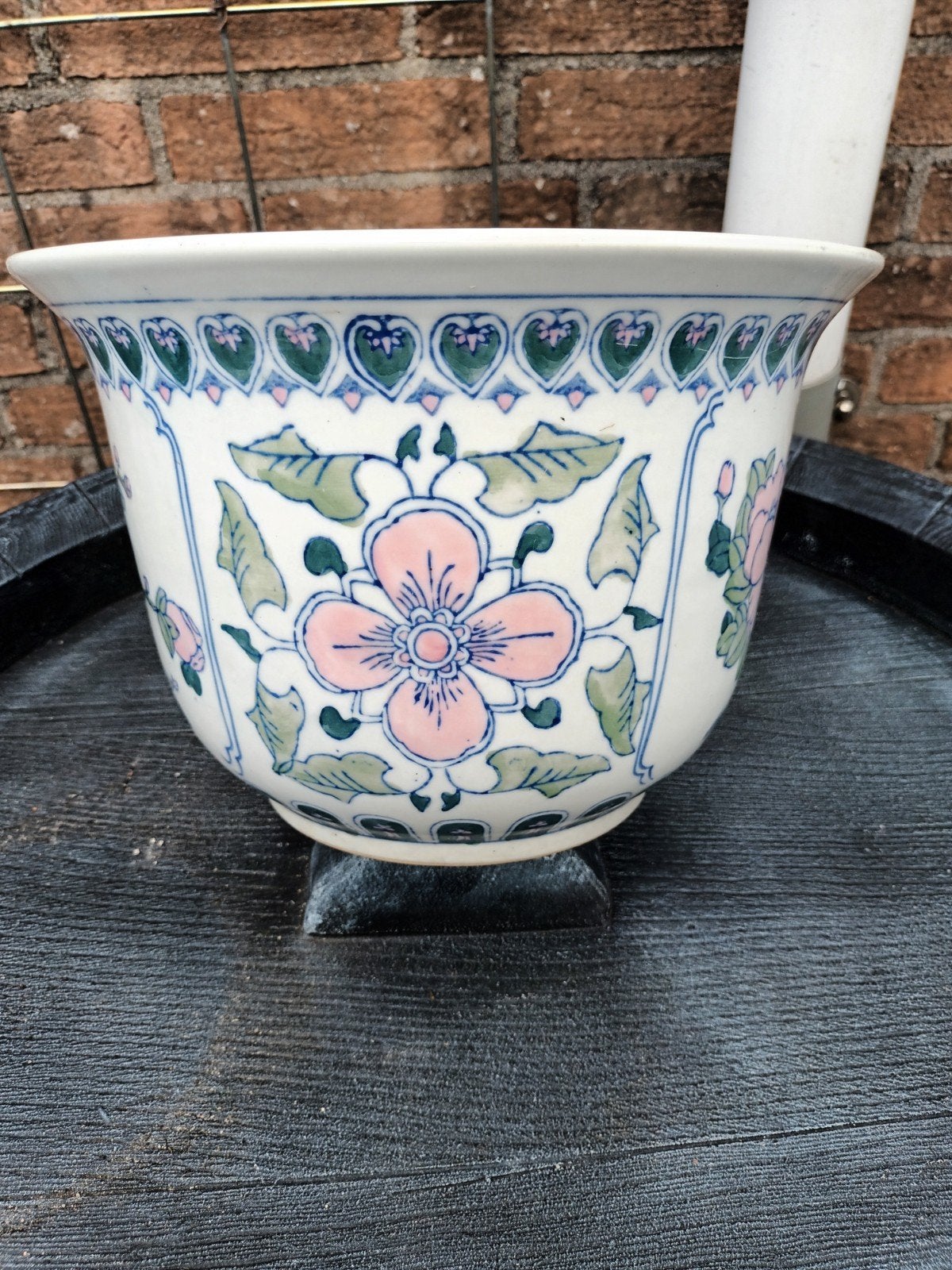 chinese bloempot  15 euro, Tuin en Terras, Ophalen, Rond, Zo goed als nieuw, Aardewerk
