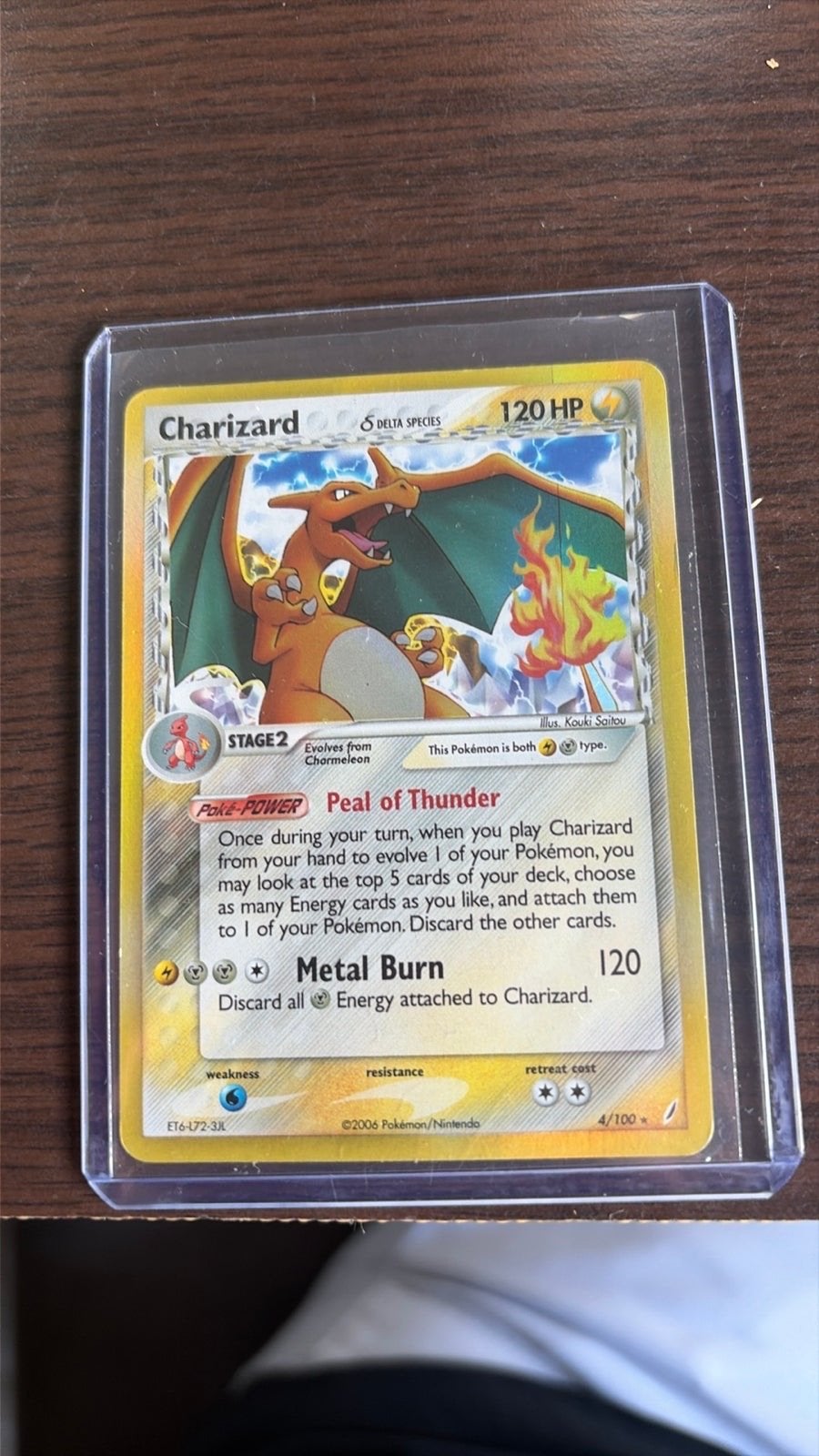 Charizard Delta Species Pokémon Kaart 120 HP, Verzenden, Zo goed als nieuw, Losse kaart