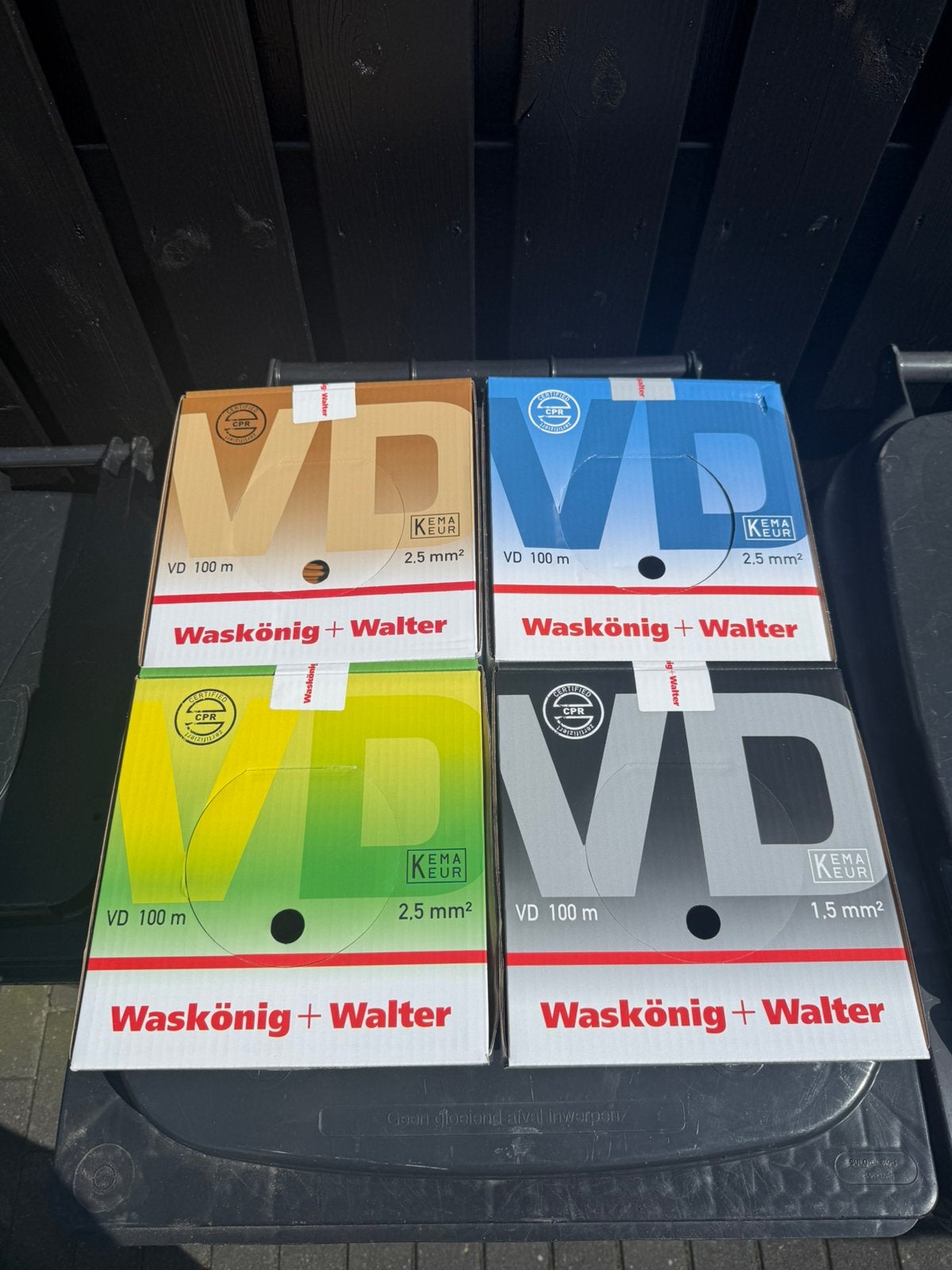 Elektrakabels waskonig en walter, Ophalen of Verzenden, Nieuw