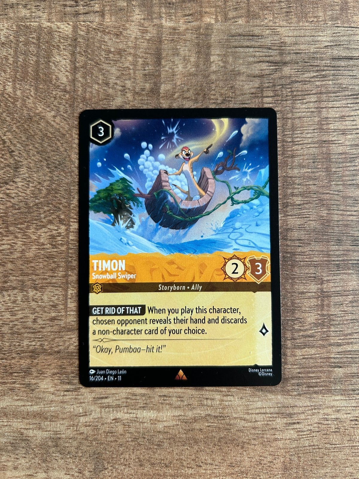 Lorcana timon winterspell, Ophalen of Verzenden, Zo goed als nieuw