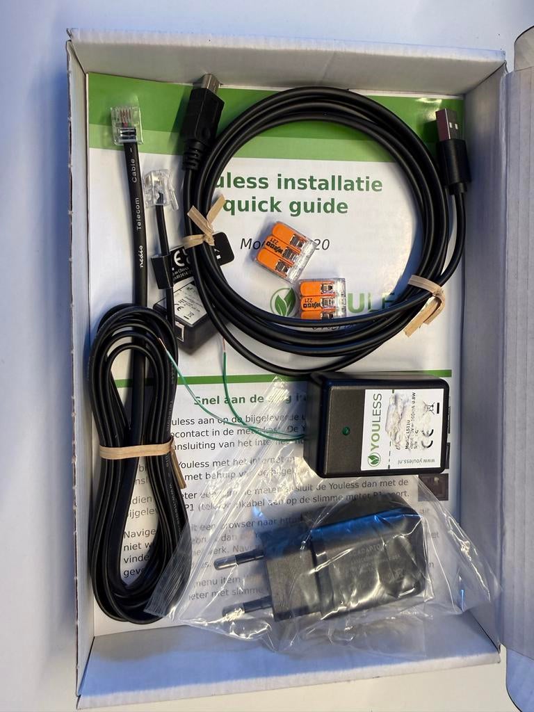 Youless LS110 energiemeter - Aangepast voor kWh meter, Ophalen of Verzenden, Zo goed als nieuw