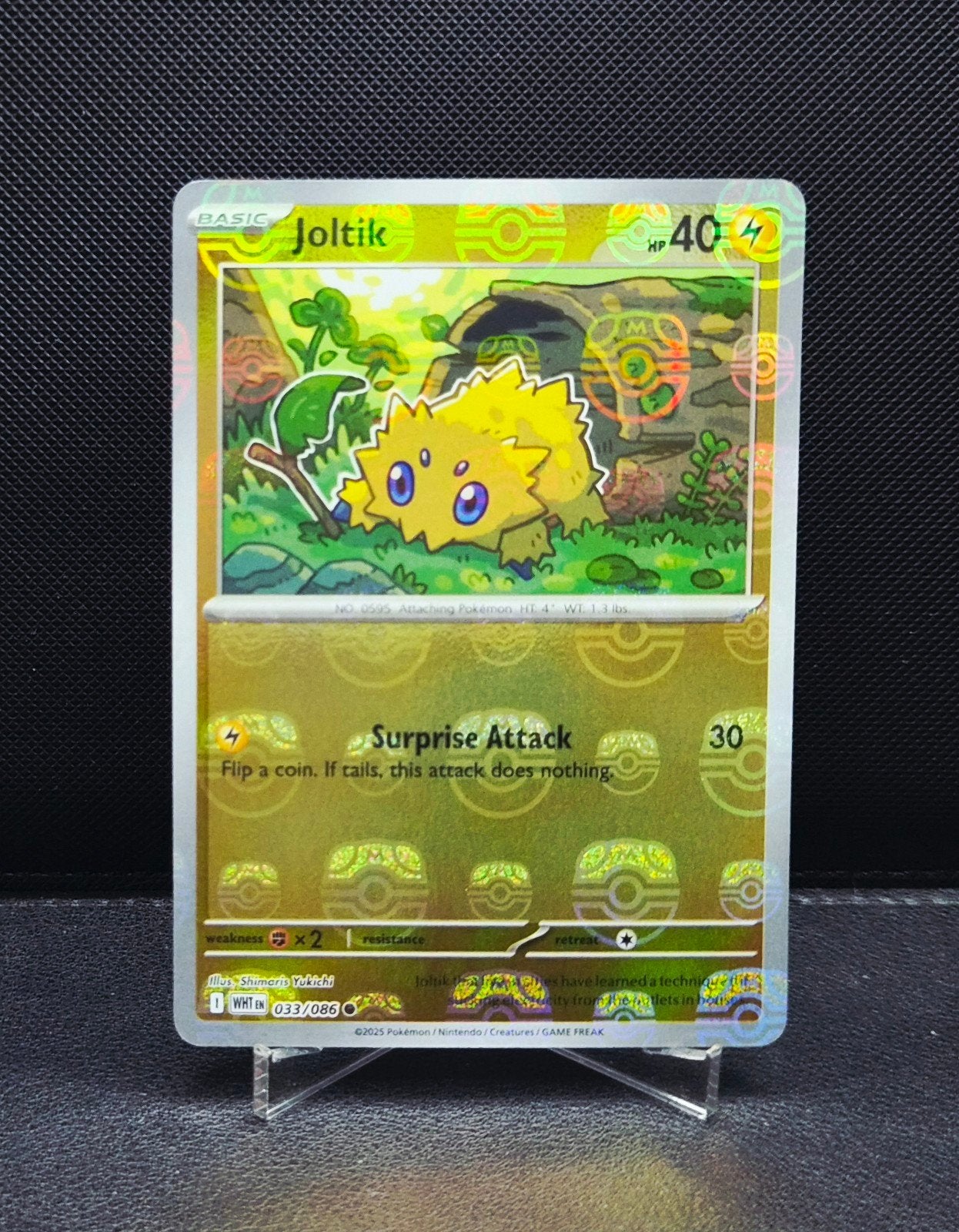 Joltik Masterball 033/086 White Flare NM, Ophalen of Verzenden, Zo goed als nieuw
