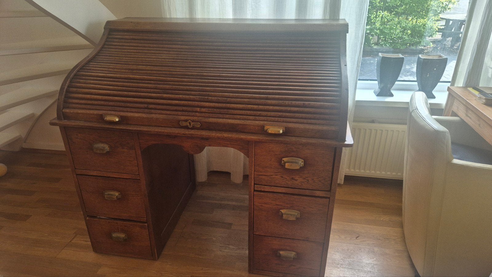 Antiek rolluikbureau eikenhout, Antiek en Kunst, Ophalen
