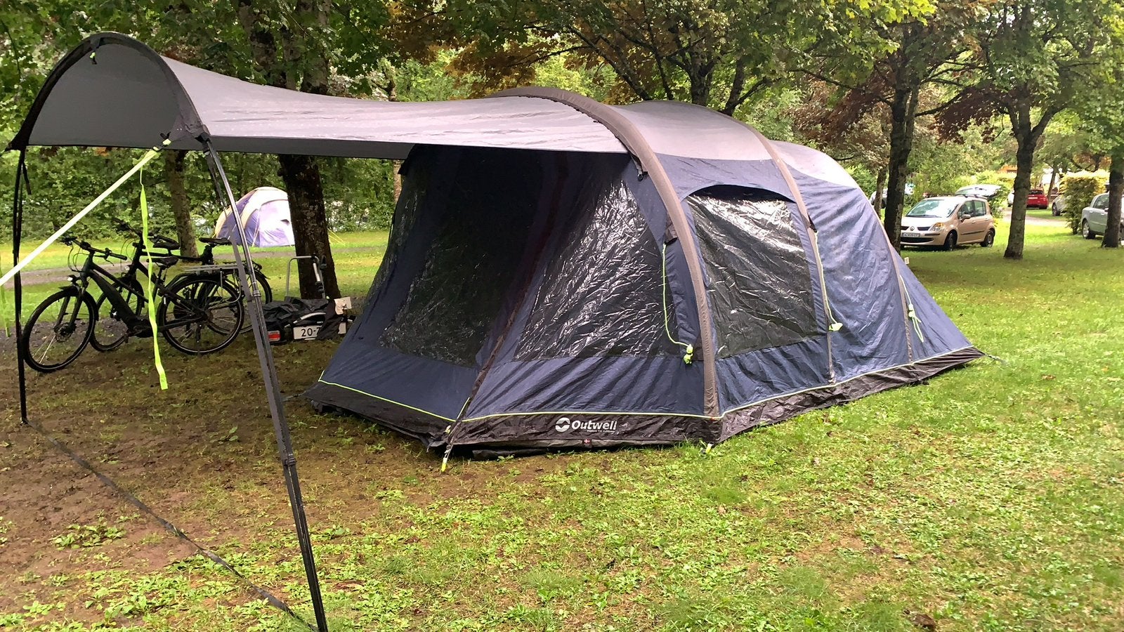 Outwell Rosswell 5a incl front awning, Caravans en Kamperen, Ophalen, Gebruikt