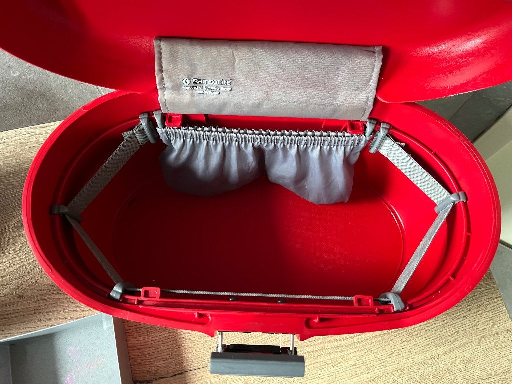 Felrode Samsonite beauty case, Sieraden, Tassen en Uiterlijk, Beautycases, Met slot, Ophalen of Verzenden, Zo goed als nieuw, Hardcase