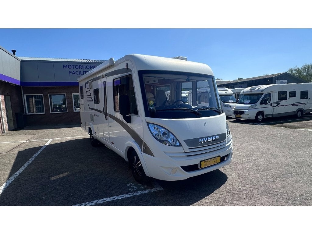 Hymer Exsis-I 578 Automaat Level Lengtebedden Hefbed, Caravans en Kamperen, Campers, 6 tot 7 meter, Bedrijf, Hymer, Startonderbreker