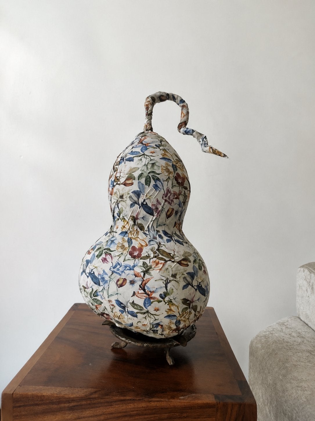 Decoratieve Kalebas met Bloemenprint, Verzenden