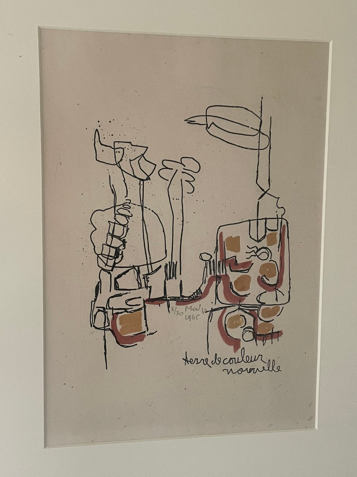 Jan Montijn zeefdruk handgesigneerd 1965, Ophalen of Verzenden