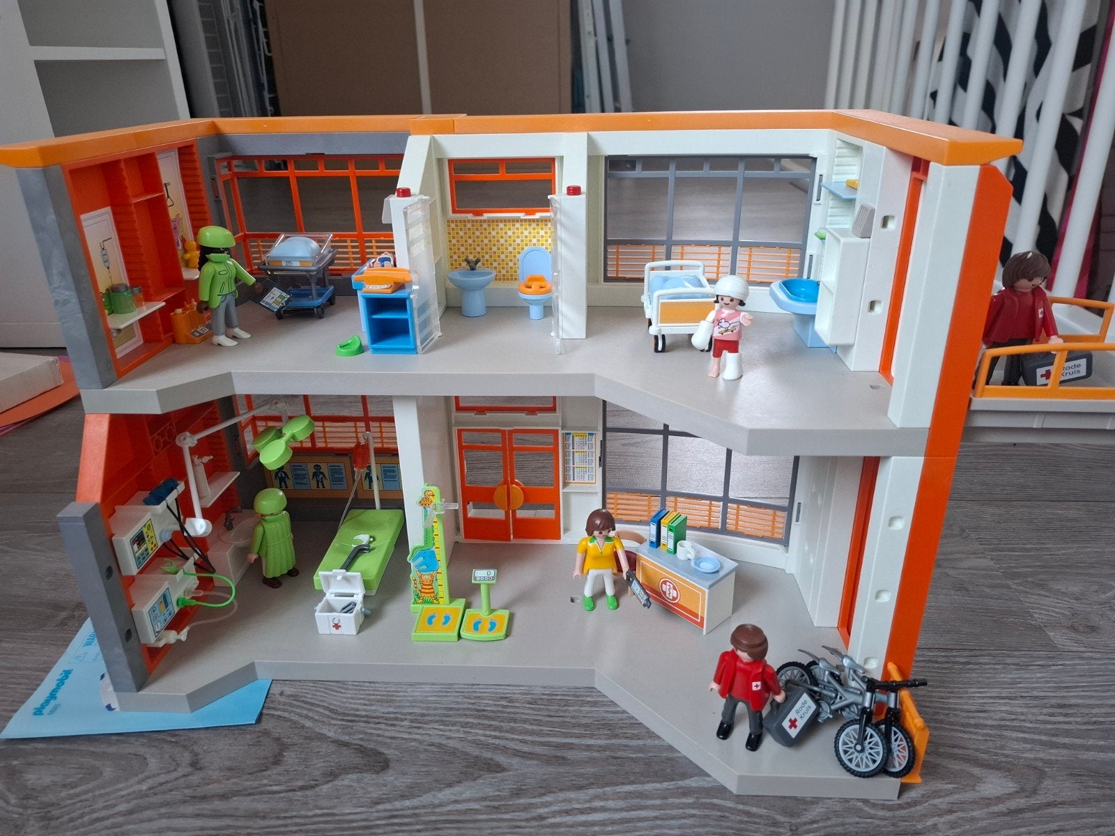 Playmobil Ziekenhuis (6657)en Ambulance Set, Gebruikt, Gebouw, Complete set, Ophalen of Verzenden