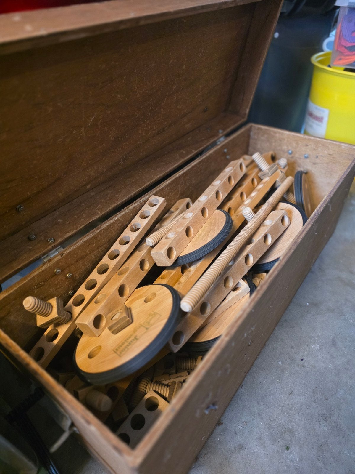 Grossbaukasten Junior Ingenieur Houten Constructiespeelgoed, Ophalen, Gebruikt