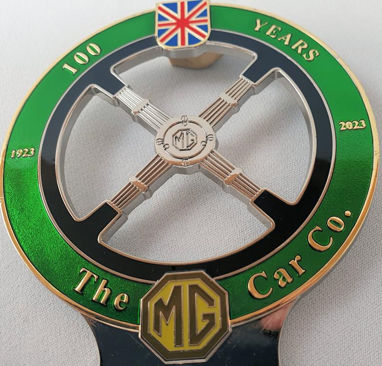 Grille Badge MG Car Club 100 jaar, Verzenden, Zo goed als nieuw, Auto's