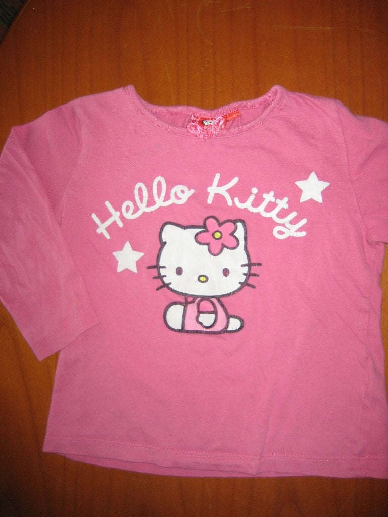 Roze Hello Kitty shirt, 98/104, sanrio, Ophalen of Verzenden, Zo goed als nieuw, Meisje, Shirt of Longsleeve