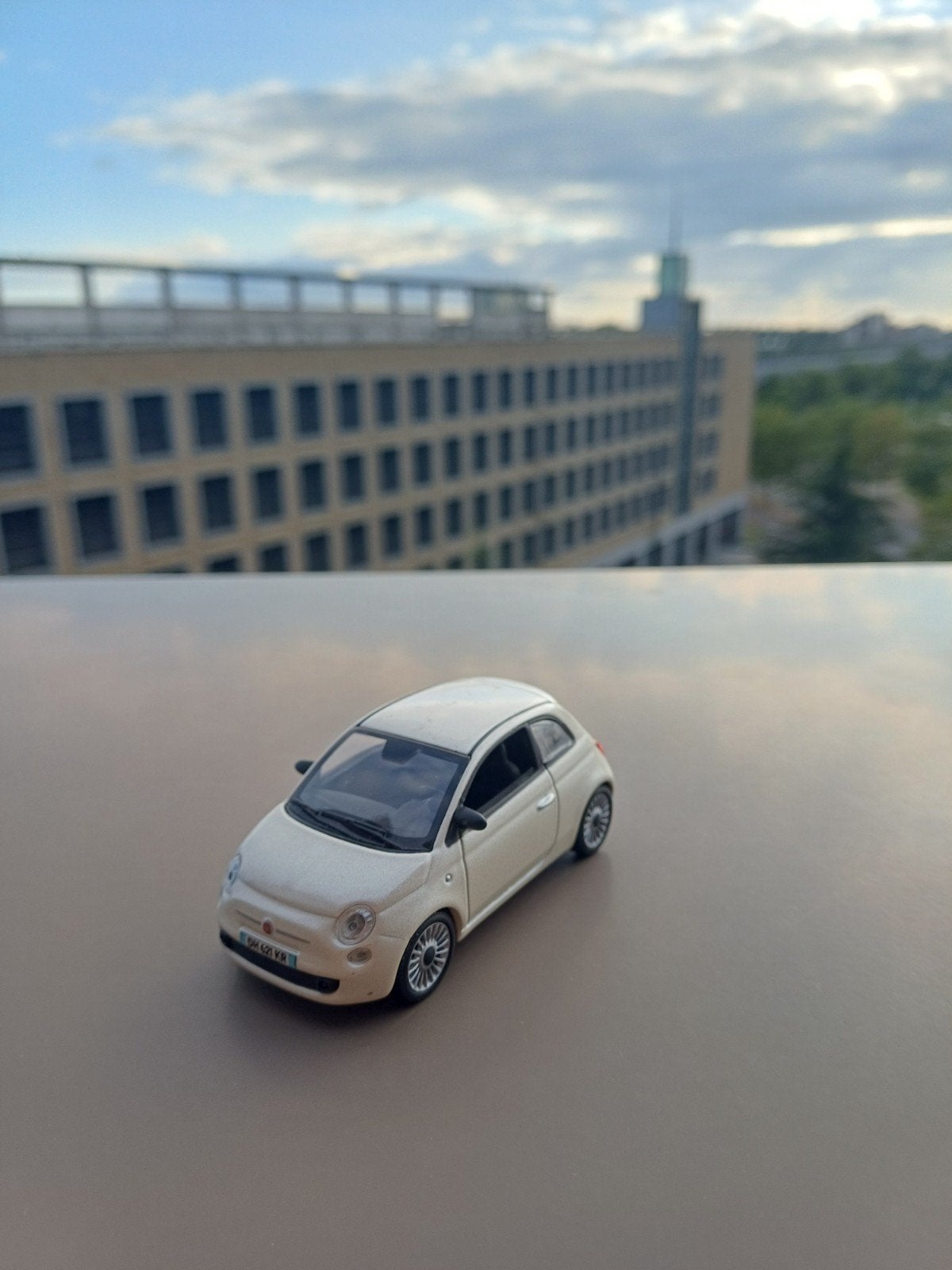 Fiat 500 Norev 1/43 modelauto, Ophalen of Verzenden, Zo goed als nieuw, Auto
