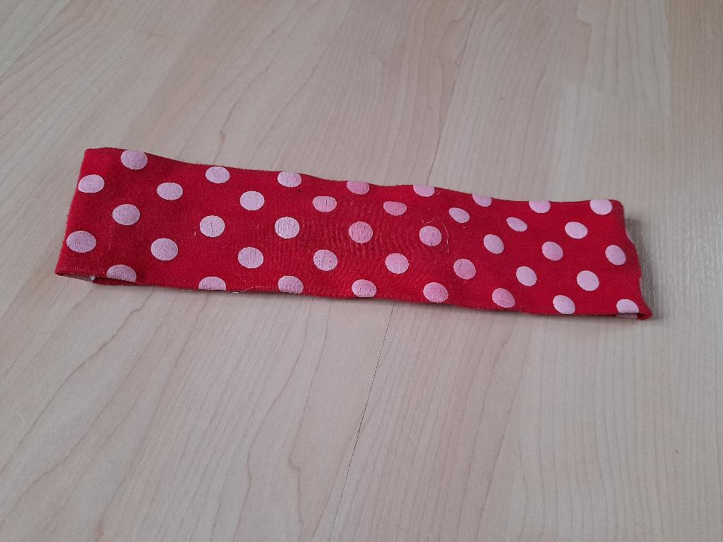 HAARBAND ROOD MET WITTE STIPPEN, Ophalen of Verzenden, Zo goed als nieuw