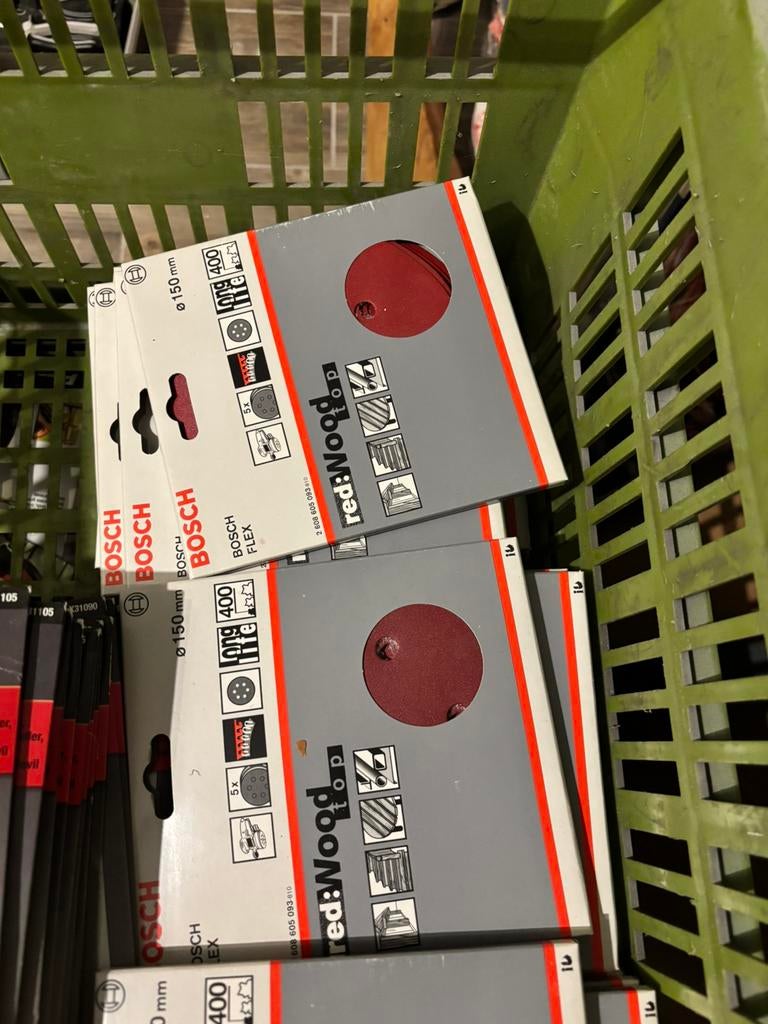 40x Bosch Flex Red Wood Top 150 mm, Ophalen of Verzenden, Nieuw, Minder dan 600 watt, Vlakschuurmachine