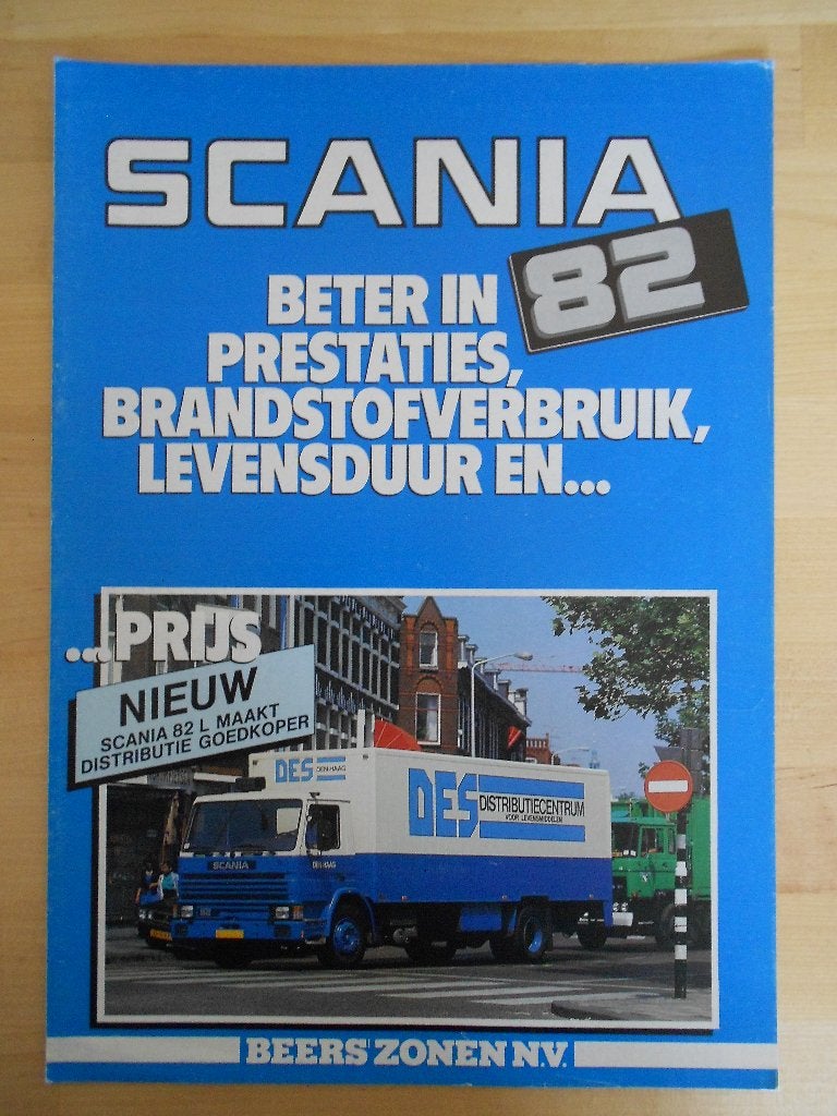 Scania 82 Brochure 1983 – T82 G82 P82 R82, Ophalen of Verzenden, Zo goed als nieuw, Overige merken, Scania