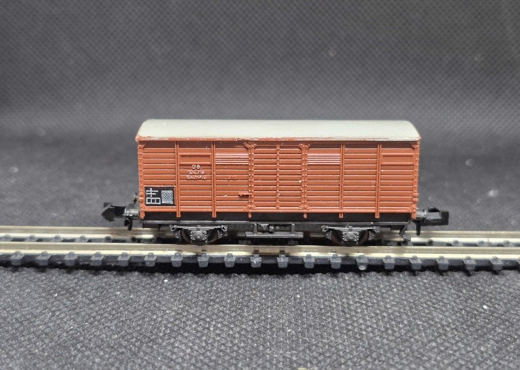 Minitrix 3253 - gedekte goederenwagen G10 (15624), Gebruikt, Gelijkstroom, Trix, Wagon
