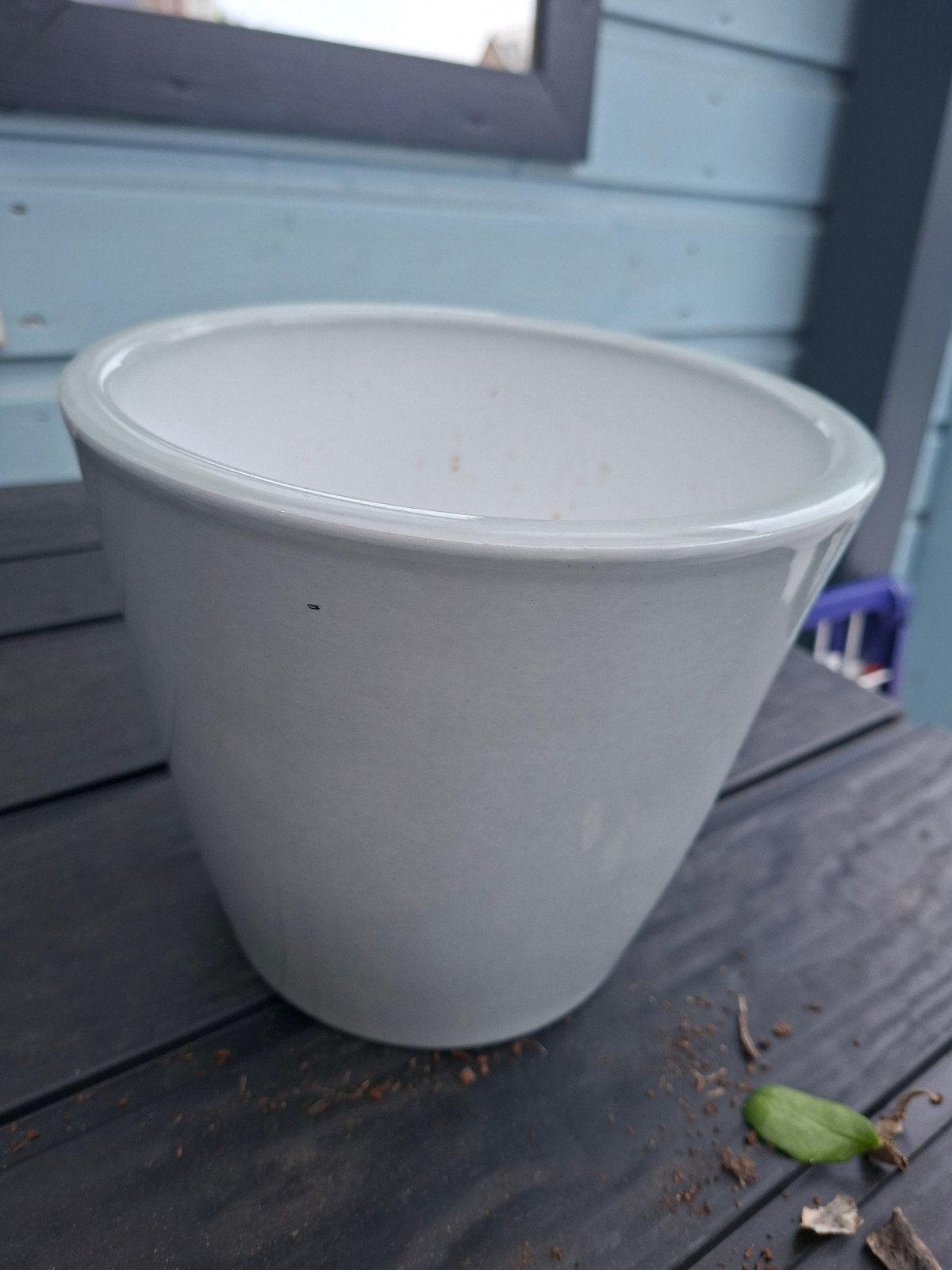Groen grijze bloempot - Lille 2555308 mg, Tuin en Terras, Bloempotten, Ophalen, Gebruikt, Rond, Balkon