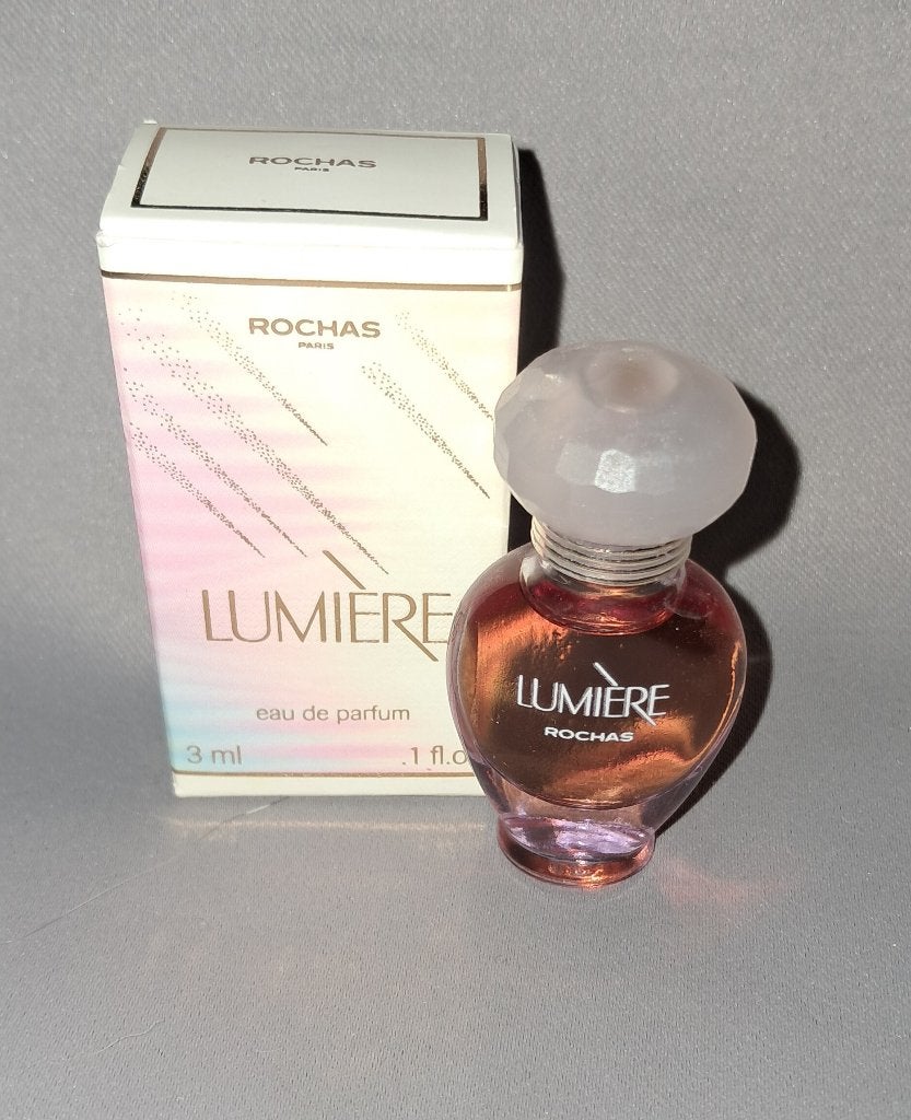 Parfum miniatuur - Rochas Lumiere + Doosje, Ophalen of Verzenden, Zo goed als nieuw, Miniatuur, Gevuld