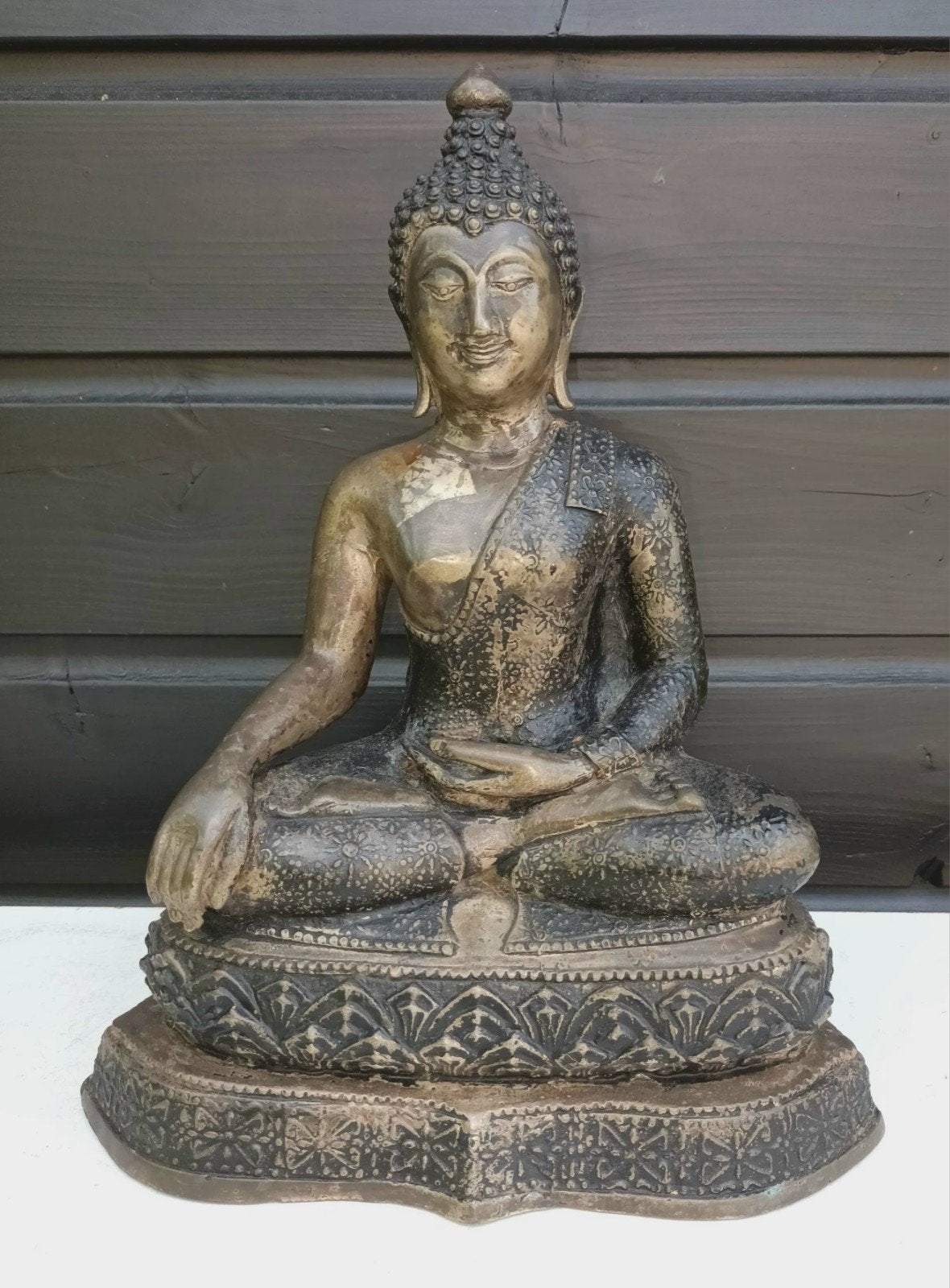 Bronzen Buddah Beeld, Antiek en Kunst, Antiek | Koper en Brons, Ophalen of Verzenden