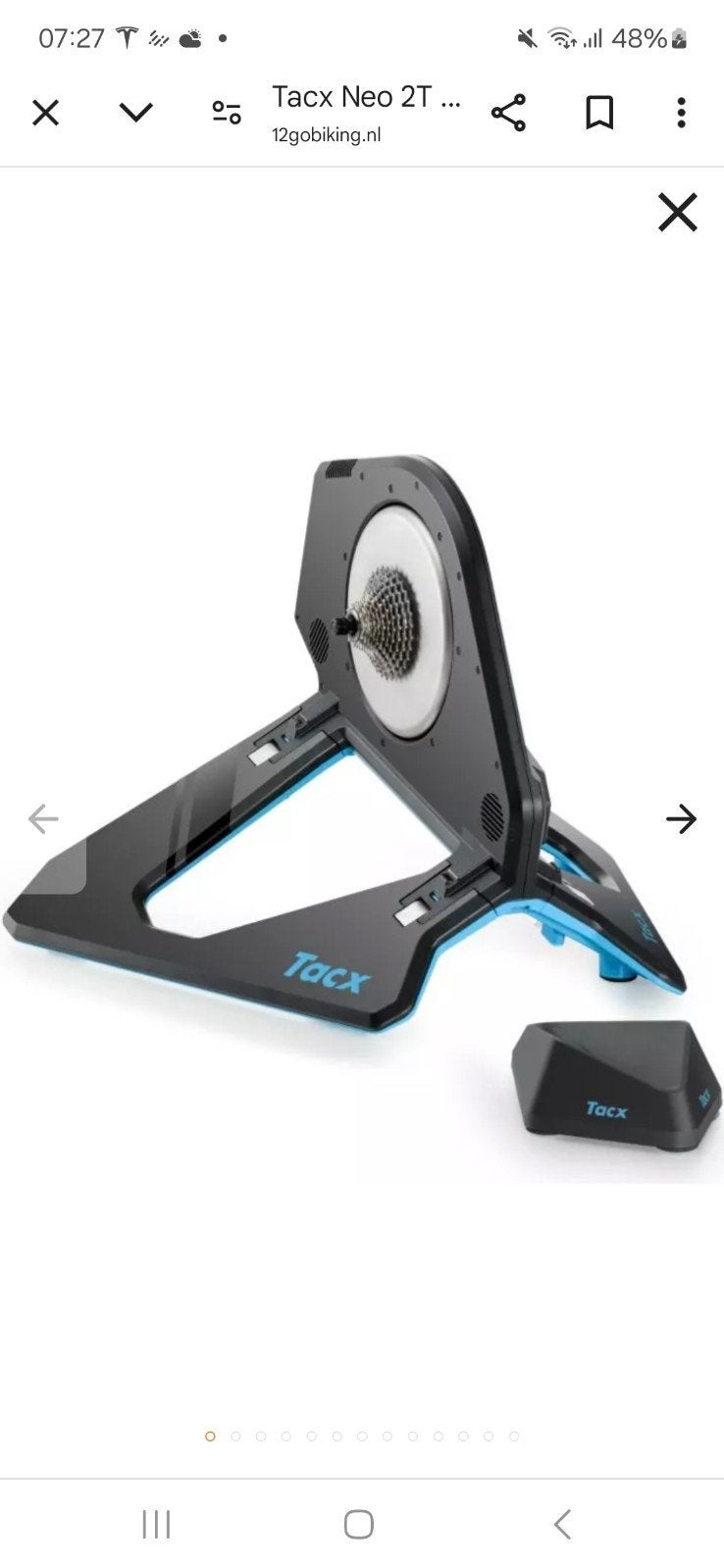 Tacx Neo 2T Smart Trainer - Zo goed als nieuw, Aluminium, Zo goed als nieuw, Meer dan 20 versnellingen, Ophalen