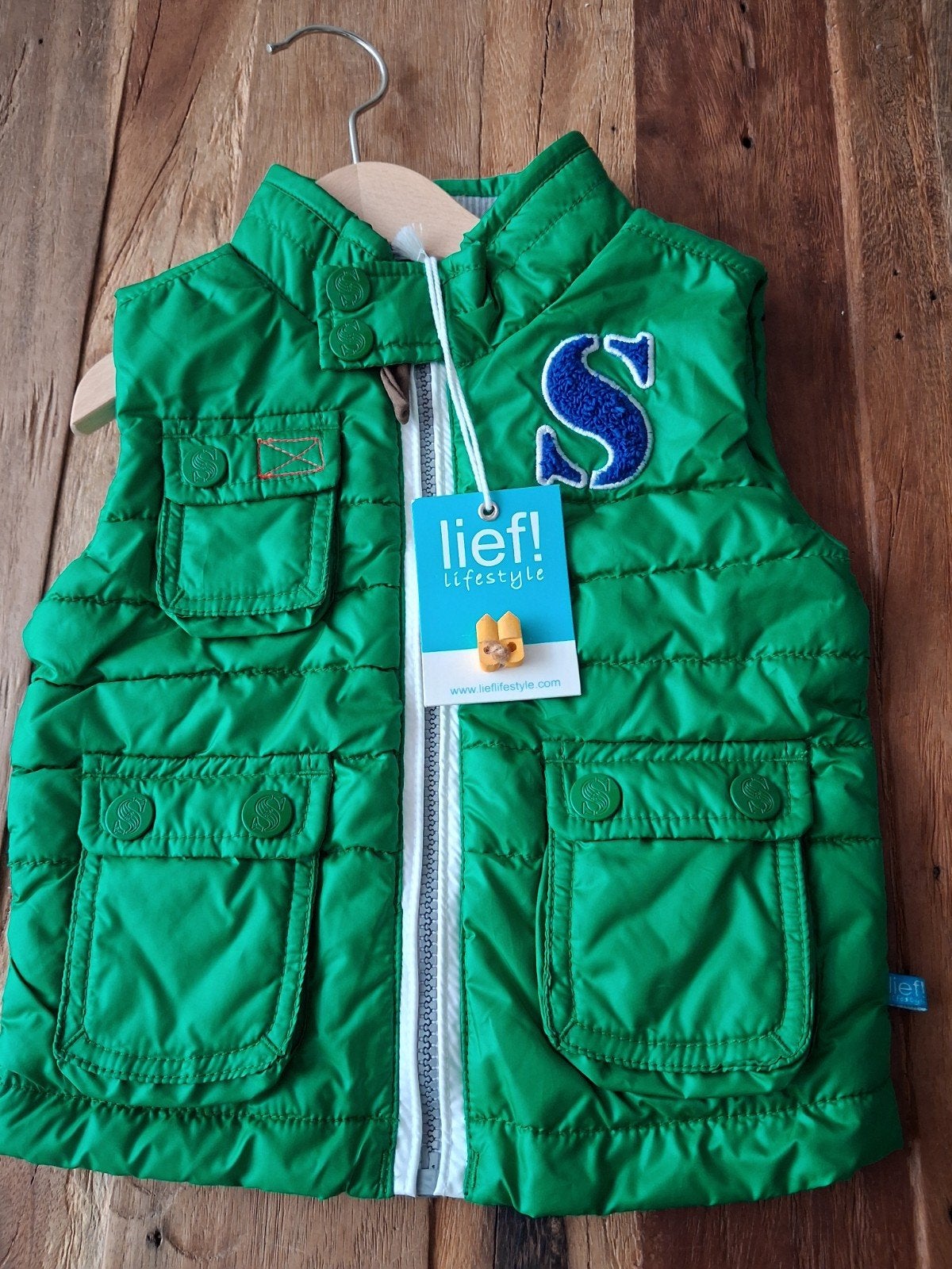 Lief! Lifestyle Bodywarmer Groen Maat 80 Nieuw, Ophalen of Verzenden