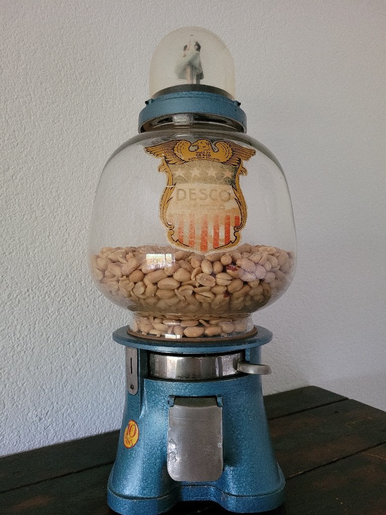 DESCO VENDOR pinda automaat met danspaartje fifties sixties, Verzamelen, Automaten | Overige, Ophalen, Gebruikt
