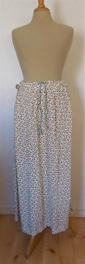 Viscose beige maxi print rok van 4FF funky Flavours! XL, Verzenden, Beige, Maat 42/44 (L), Zo goed als nieuw