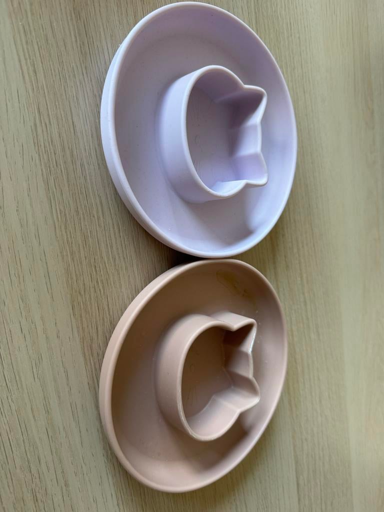 Siliconen babybord en kommetjes - Liewood, Overige materialen, Ophalen of Verzenden, Zo goed als nieuw, Bord(en)