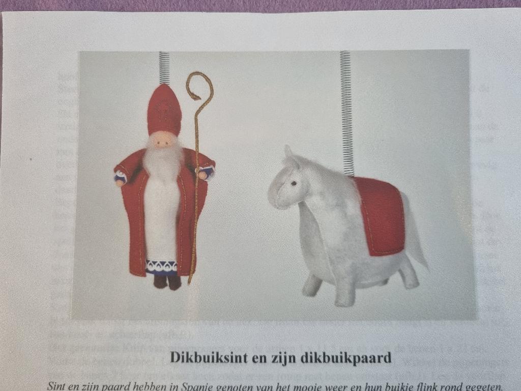 Viltpatroon Septemberspring - Dikbuik Sint en zijn paard, Ophalen of Verzenden, Nieuw, Figuurtje(s)