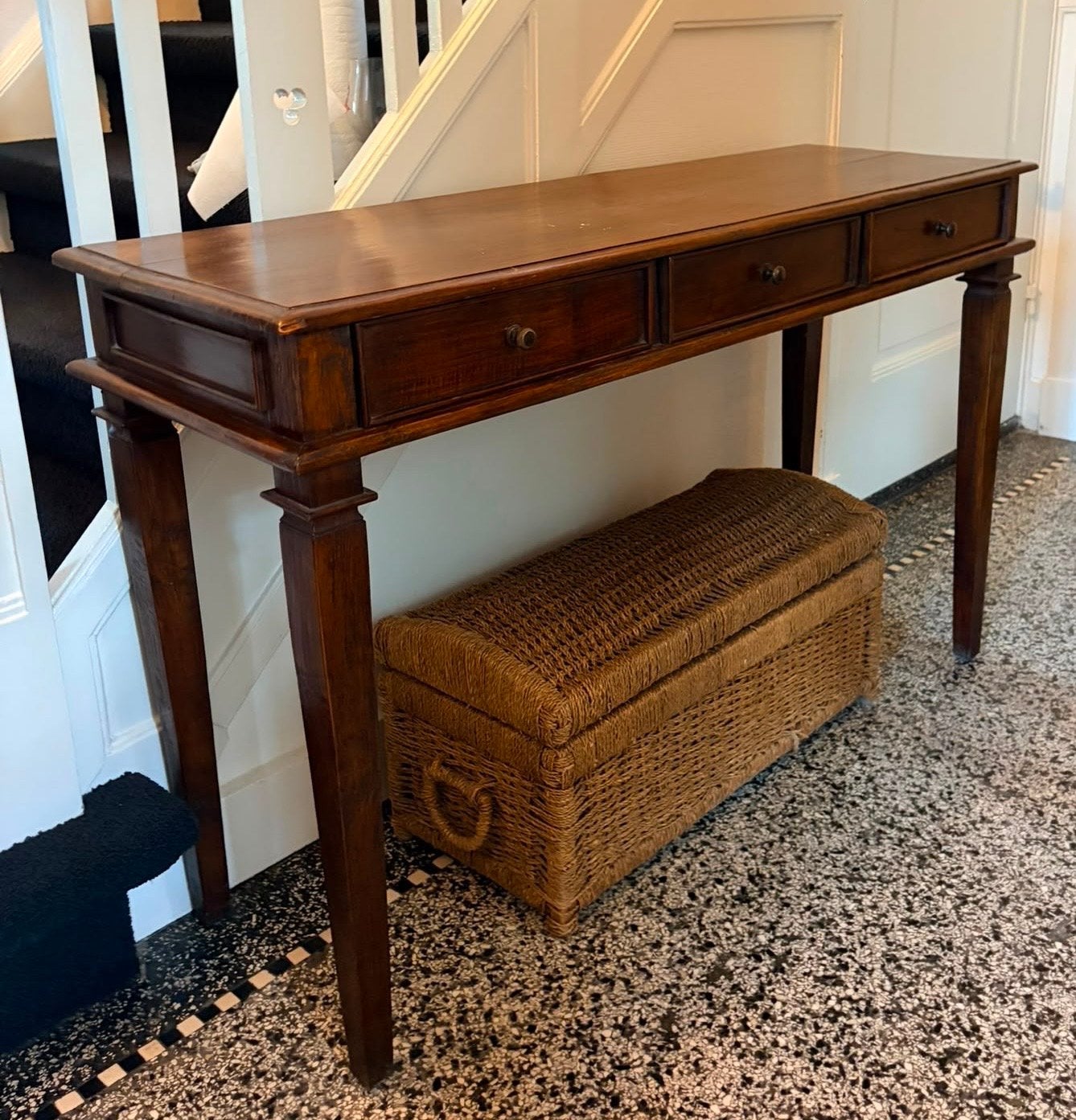 Sidetable / Console tafel met 3 lades, Ophalen