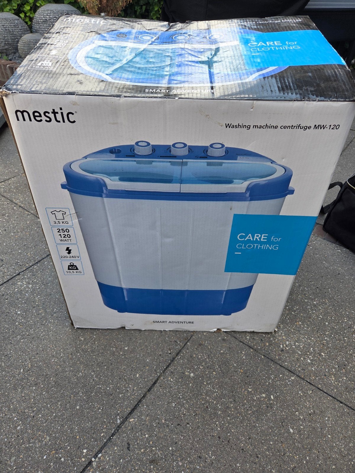 Mestic Camping Wasmachine MW-120 - Compact en Krachtig, Witgoed en Apparatuur, Wasmachines, Minder dan 4 kg, Ophalen, Minder dan 1200 toeren