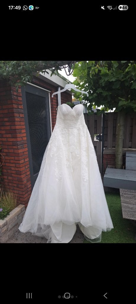 Bruidsjurk W1 white one, Ophalen, Zo goed als nieuw, Wit, Trouwjurk