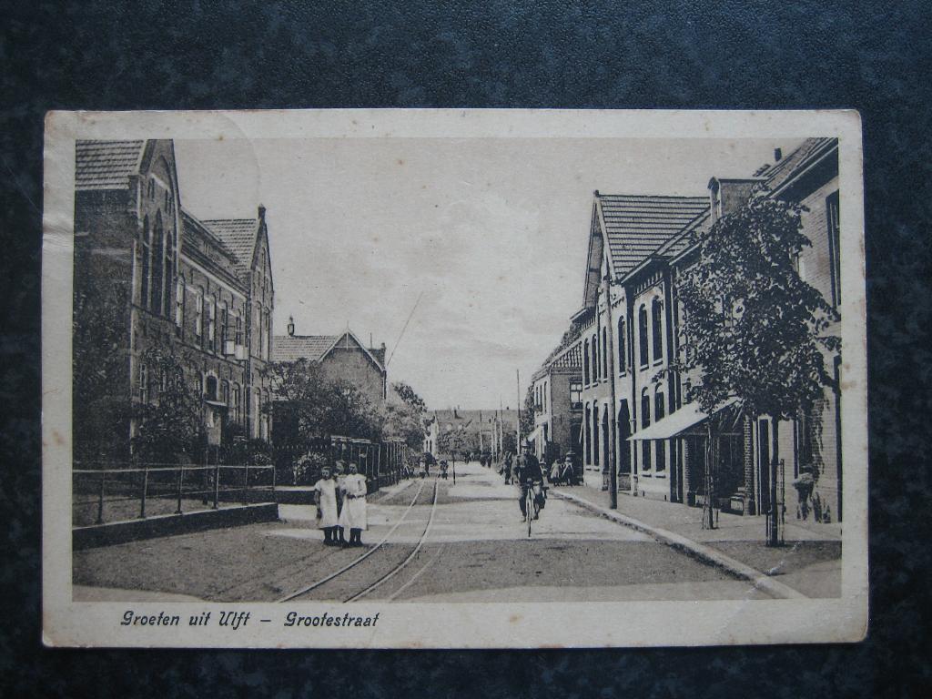 ULFT Grootestraat 1927 met tramrails, Verzamelen, Ansichtkaarten | Nederland, Ophalen of Verzenden, 1920 tot 1940, Gelderland