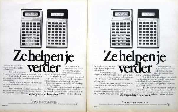 13 vintage reclames advertenties rekenmachine 63-86 TI Seiko, Ophalen of Verzenden, Gebruikt, Overige typen