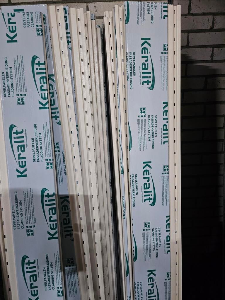 Keralit gevelpanelen crème wit, Ophalen of Verzenden, Nieuw, Overige materialen, Minder dan 20 mm
