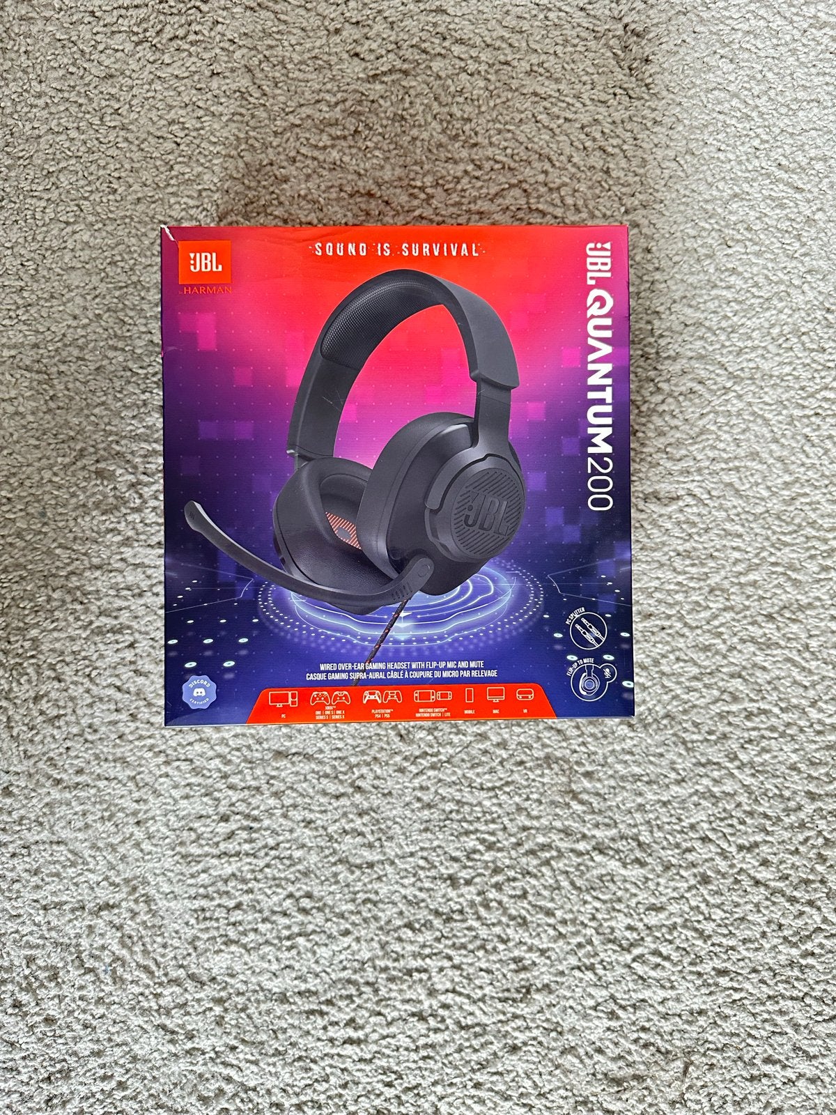 JBL Quantum 200 Gaming Headset - Zo goed als nieuw, Gaming, JBL, Ophalen of Verzenden, Zo goed als nieuw