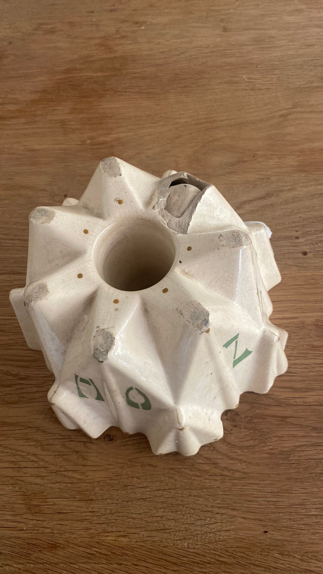 Oude puddingvorm, Gono Zea Mais, keramiek, Ophalen of Verzenden